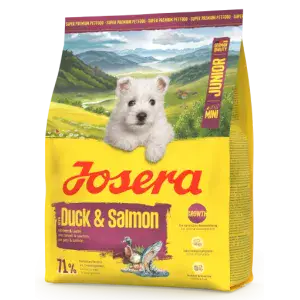 Сухий корм Josera Mini Junior Duck & Salmon (MiniJunior) для цуценят малих порід з качкою та лососем 900 г