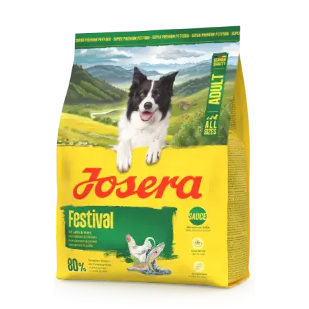 Сухий корм Josera Festival для вибагливих собак всіх порід з лососем та делікатним соусом 900 г