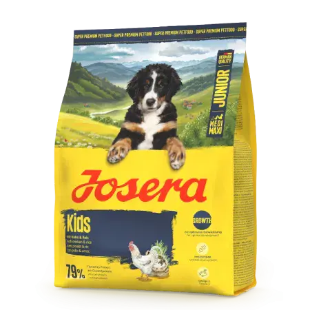 Сухий корм Josera Kids Junior Medi/Maxi для цуценят середніх та великих порід 900 г