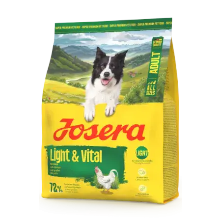 Сухий корм Josera Light & Vital Дієтичний для дорослих собак для контролю надмірної ваги, з птахом, 900 г