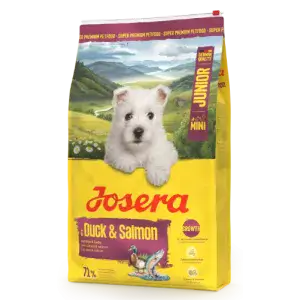 Сухий корм Josera Mini Junior Duck & Salmon (MiniJunior) для цуценят малих порід з качкою та лососем 10 кг