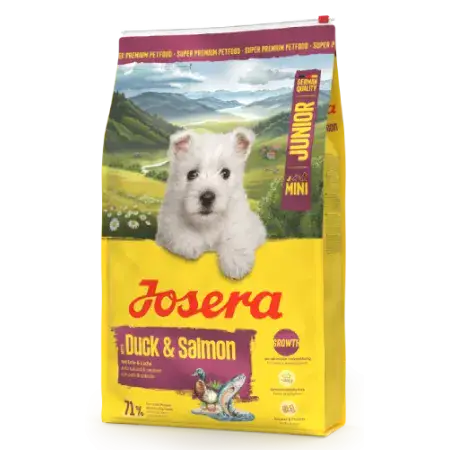 Сухий корм Josera Mini Junior Duck & Salmon (MiniJunior) для цуценят малих порід з качкою та лососем 10 кг