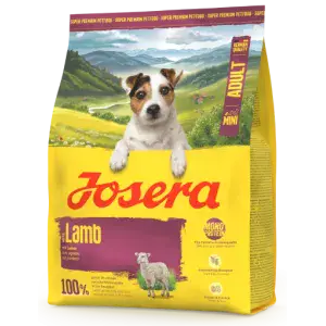 Сухий корм Josera Adult Mini Deluxe Grainfree беззерновой для дорослих собак малих порід, з ягням, 900 г