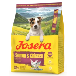 Сухий корм Josera Mini Adult Salmon & Chicken для дорослих собак малих порід з лососем та куркою 900 г