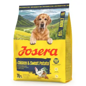Сухий корм Josera Chicken & Sweet Potato Adult Medi/Maxi (Nature Energetic) беззерновий для дорослих собак, з куркою та бататом 900 г
