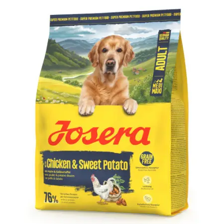 Сухий корм Josera Chicken & Sweet Potato Adult Medi/Maxi (Nature Energetic) беззерновий для дорослих собак, з куркою та бататом 900 г