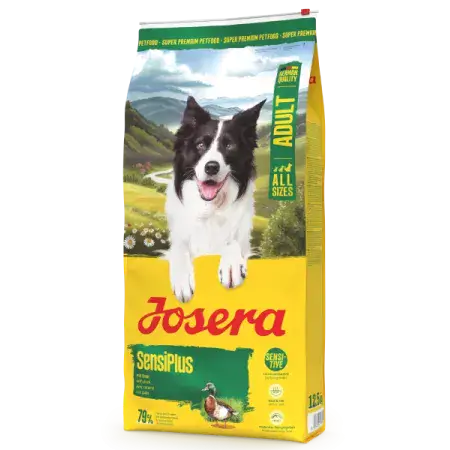 Сухий корм Josera Adult Sensi Plus для дорослих чутливих собак, з делікатними качкою і рисом, 12,5 кг