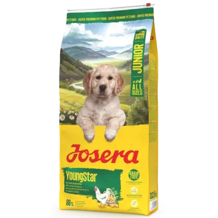 Сухой корм Josera YoungStar Junior для молодых беззерновых собак с мясом птицы 12,5 кг