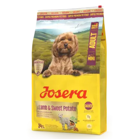 Сухий корм Josera Mini Adult Lamb & Sweet Potato для дорослих собак малих порід з ягням та бататом 10 кг