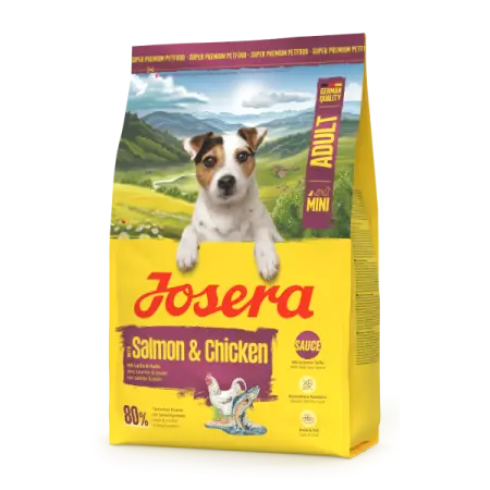 Сухий корм Josera Mini Adult Salmon & Chicken для дорослих собак малих порід з лососем та куркою 3 кг
