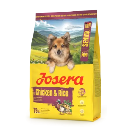 Сухий корм Josera Mini Senior Chicken & Rice сухий з куркою та рисом для старіючих собак малих порід 3 кг