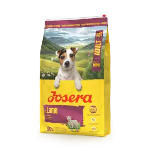 Сухий корм Josera Adult Mini Deluxe Grainfree беззерновой для дорослих собак малих порід, з ягням, 10 кг