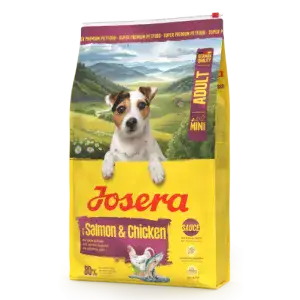 Сухий корм Josera Mini Adult Salmon & Chicken для дорослих собак малих порід з лососем та куркою 10 кг