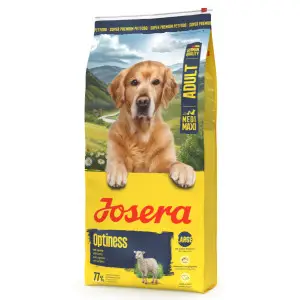 Сухий корм Josera Adult Optiness для дорослих собак середніх і великих порід, з ягням, птицею і рисом, 12,5 кг