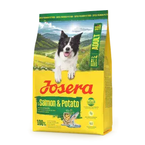 Сухий корм Josera Salmon & Potato Adult для дорослих і активних собак, з лососем та картоплею, 3 кг