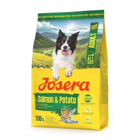 Сухий корм Josera Salmon & Potato Adult для дорослих і активних собак, з лососем та картоплею, 3 кг
