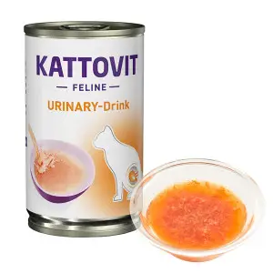 Вологий лікувальний корм консерви для котів із захворюваннями нижніх сечовивідних шляхів Kattovit Veterinary Urinary курка напій 135мл
