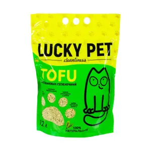 Наповнювач Lucky Pet з тофу для котячого туалету, з ароматом зеленого чаю, 12 л