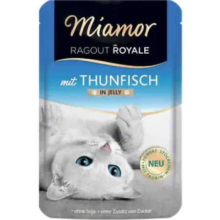 Вологий корм Miamor Ragout Royale Thunfisch для дорослих котів Королівське меню з тунцем у желе 100 г