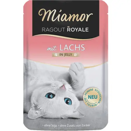 Вологий корм Miamor Ragout Royale Lachs для дорослих котів Королівське меню з лососем у желе 100 г