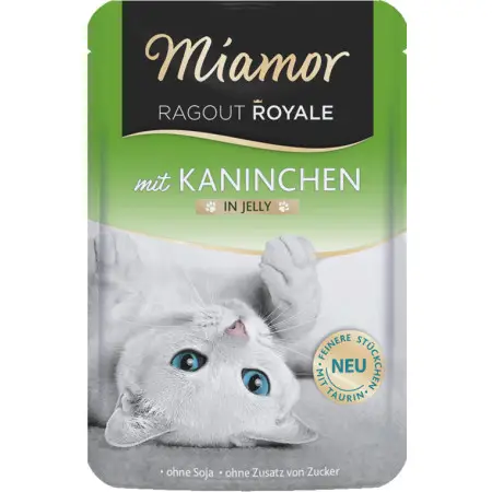 Вологий корм Miamor Ragout Royale Kaninchen для дорослих котів Королівське меню з кроликом у желе 100 г