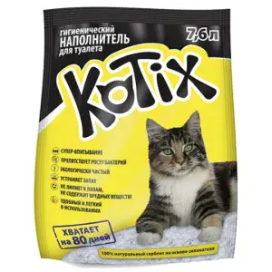 Силикагелевый наполнитель Kotix для кошачьего туалета, 7.6 л