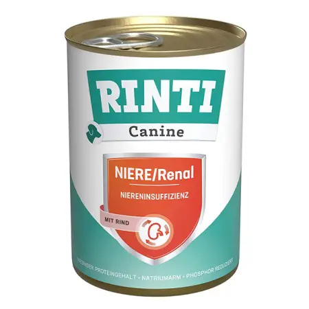 Дієтичний вологий корм Rinti Canine Veterinary Renal для дорослих собак із захворюваннями нирок з яловичиною 400 г