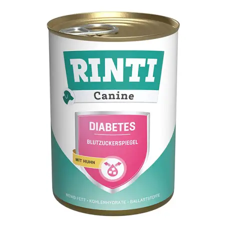Дієтичний вологий корм Rinti Canine Veterinary Diabetes для дорослих собакіз цукровим діабетом і ожирінням з куркою 400 г