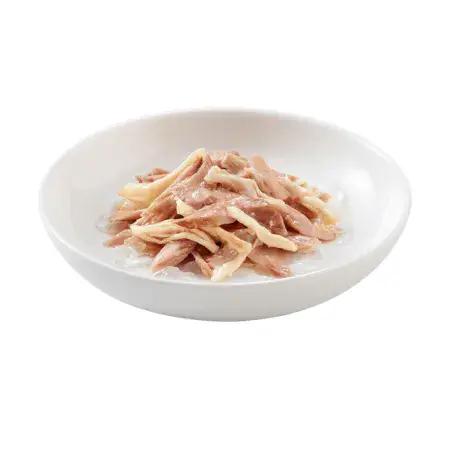 Повнораціонний вологий корм консерви для котів Schesir Tuna and Chicken тунець з курячим філе в желе - пауч 85г