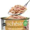 Повнораціонний вологий корм консерви для котів Schesir Tuna and Chicken тунець з курячим філе в желе 85г