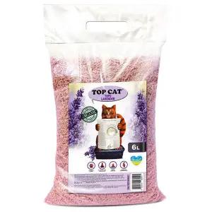 Наповнювач Соєвий Top Cat з тофу для котячого туалету, з ароматом Лаванди, 6 л