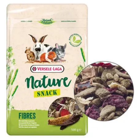 Versele-Laga Nature Snack Fibres ВЕРСЕЛЕ-ЛАГА НАТЮР СНЕК КЛІТКОВИНА додатковий корм для гризунів , 500 г