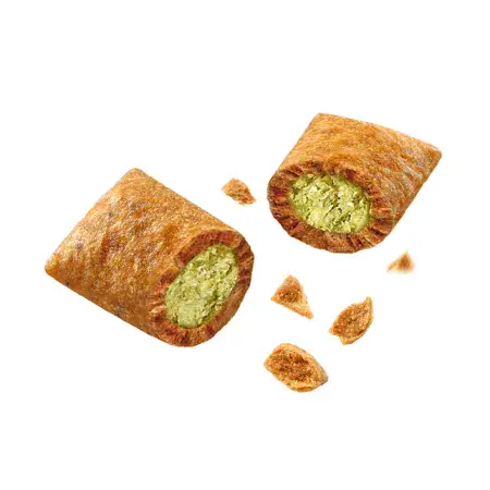 Ласощі для котів Wanpy Crunchy Pockets Chicken & Catnip хрусткі подушечки з куркою та котячою м'ятою 60г