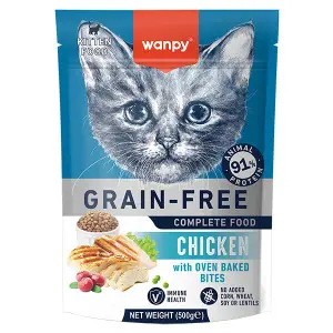 Сухий беззерновий корм Wanpy Kitten Grain Free Chicken для кошенят з куркою 500 г