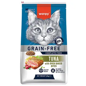 Сухий беззерновий корм Wanpy Adult Cat Grain Free Tuna для дорослих котів з тунцем 8 кг