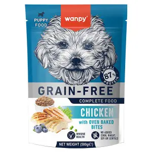 Сухий беззерновий корм Wanpy Puppy Dog Grain Free Chicken для цуценят всіх порід з куркою 500 г