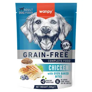 Сухий беззерновий корм Wanpy Adult Dog Grain Free Chicken для дорослих собак всіх порід з куркою 500 г