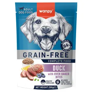 Сухий беззерновий корм Wanpy Adult Dog Grain Free Duck для дорослих собак всіх порід з качкою 500 г