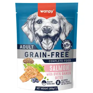 Сухий беззерновий корм Wanpy Adult Dog Grain Free Salmon для дорослих собак всіх порід з лососем 500 г