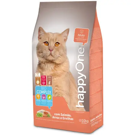 Сухий корм для дорослих кішок з лососем happyOne Adult Cat Salmon 10 кг