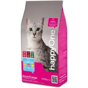 Сухий корм для дорослих кішок з тунцем та куркою happyOne Adult Cat Tuna and Chicken 10 кг