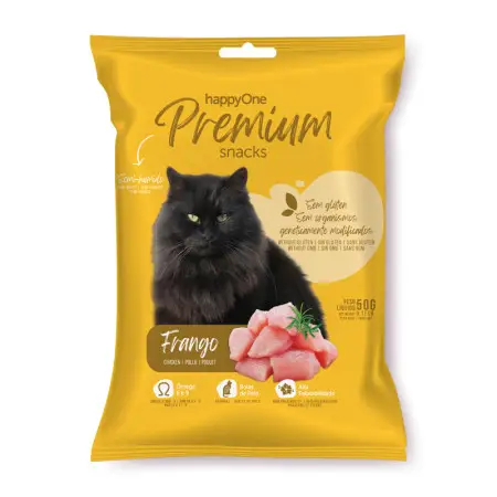 Премиум лакомство для кошек с курицей happyOne Premium Cat Snack Chicken 50 г