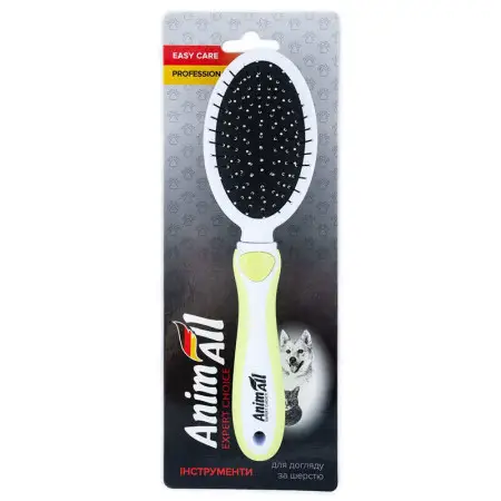 Гребінець-щітка 2 в 1 AnimAll Groom, блакитна