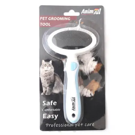Пуходерка AnimAll Groom MG9614-M для тварин, М, блакитна