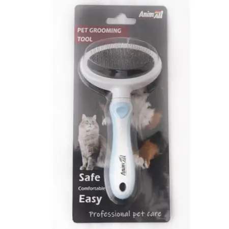 Пуходерка AnimAll Groom MG9614-S для тварин, S, блакитна
