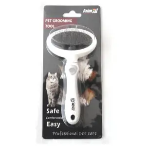 Пуходерка AnimAll Groom MG9614-S для тварин, S, сіра