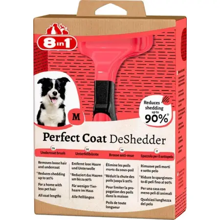 Дешеддер 8in1 Perfect Coat S 4.5 см для вичісування собак, Зелений