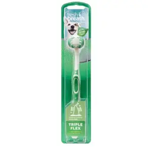 Зубна щітка TropiClean Triple Flex Dog Toothbrush для собак великих порід