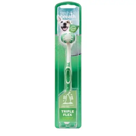 Зубная щетка TropiClean Triple Flex Dog Toothbrush для собак больших пород