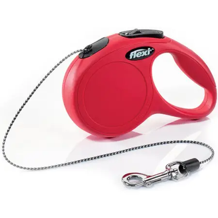 Поводок-рулетка Flexi Cat XS, для кошек до 8 кг, лента 3 м, красный